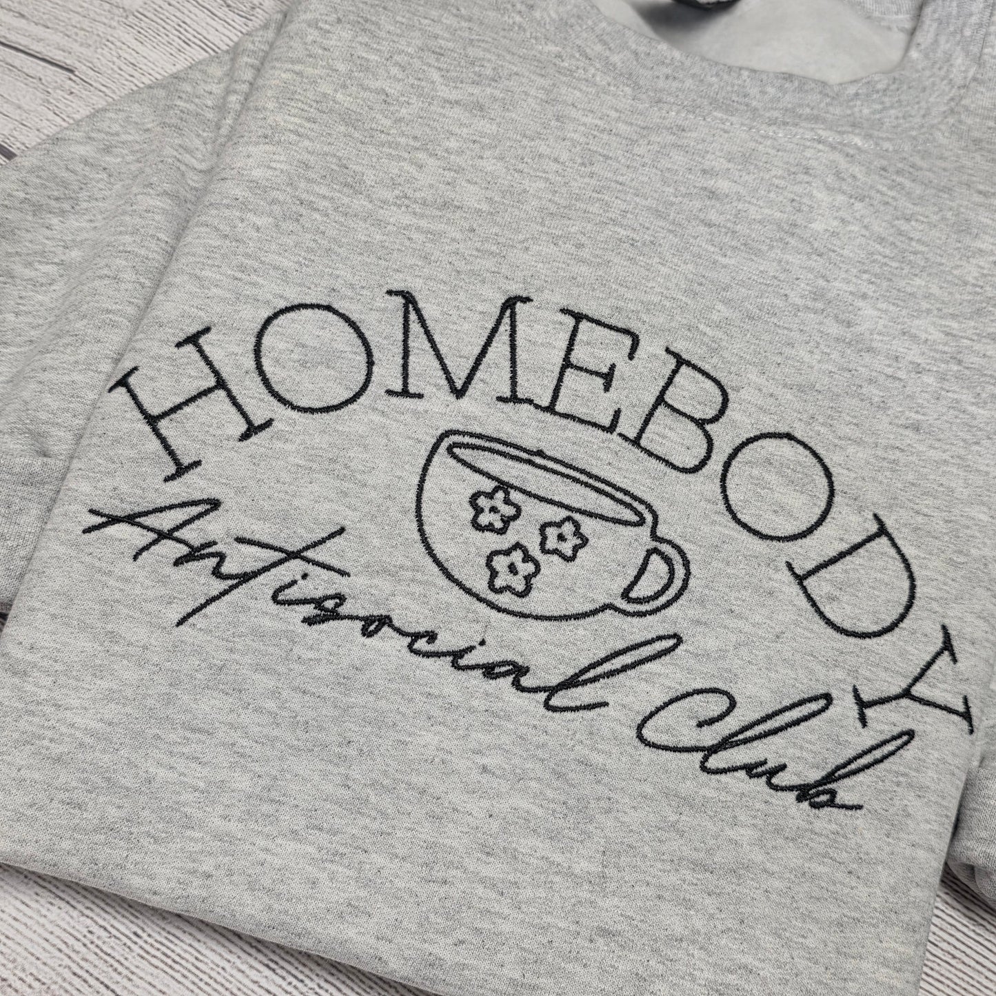Homebody Anti Social Embroidered Sweatshirt