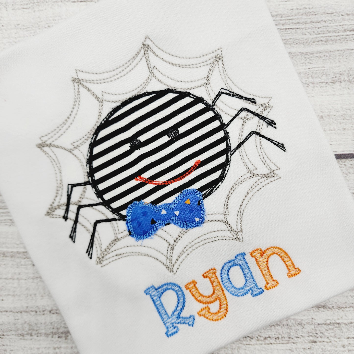 Spider with Bowtie Halloween Shirt for Boys