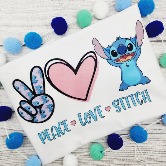 Stitch Shirt for Kids, Peace Love Stitch