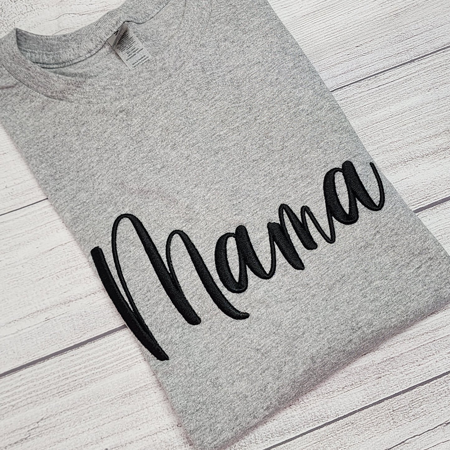 3D Puff Mama Embroidery T-Shirt