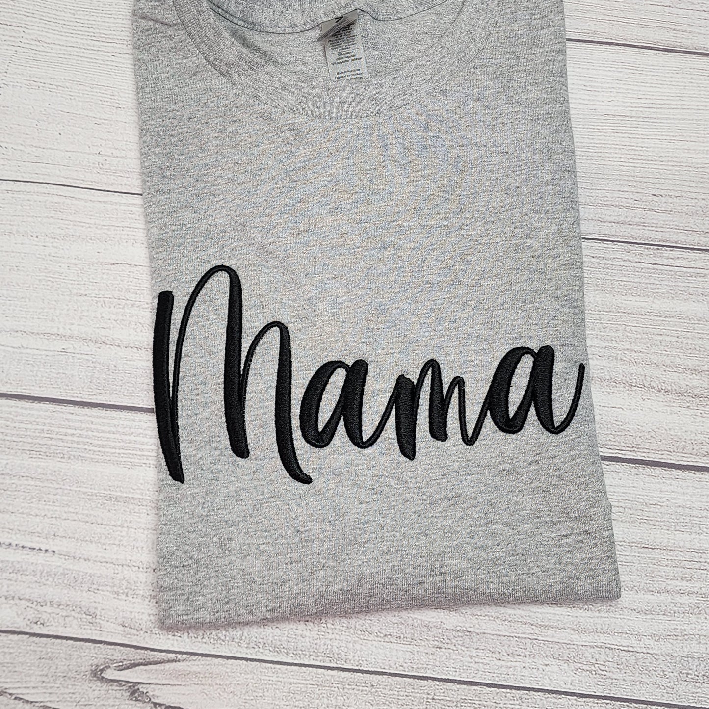 3D Puff Mama Embroidery T-Shirt