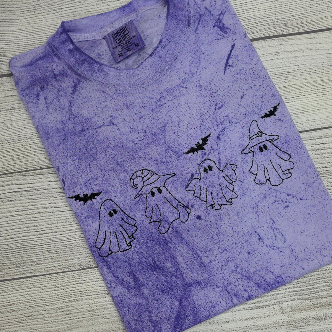 Ghost Halloween Tie Dye Comfort Color Shirt