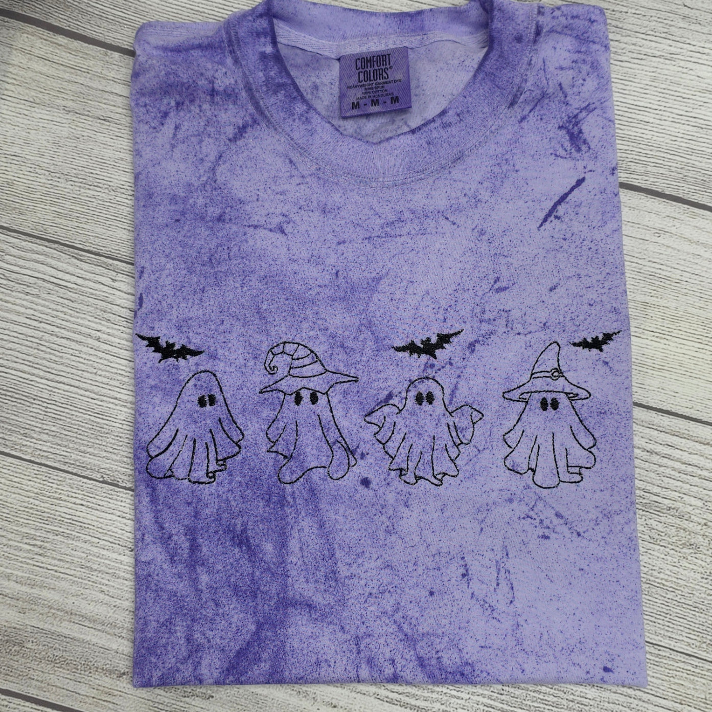 Ghost Halloween Tie Dye Comfort Color Shirt