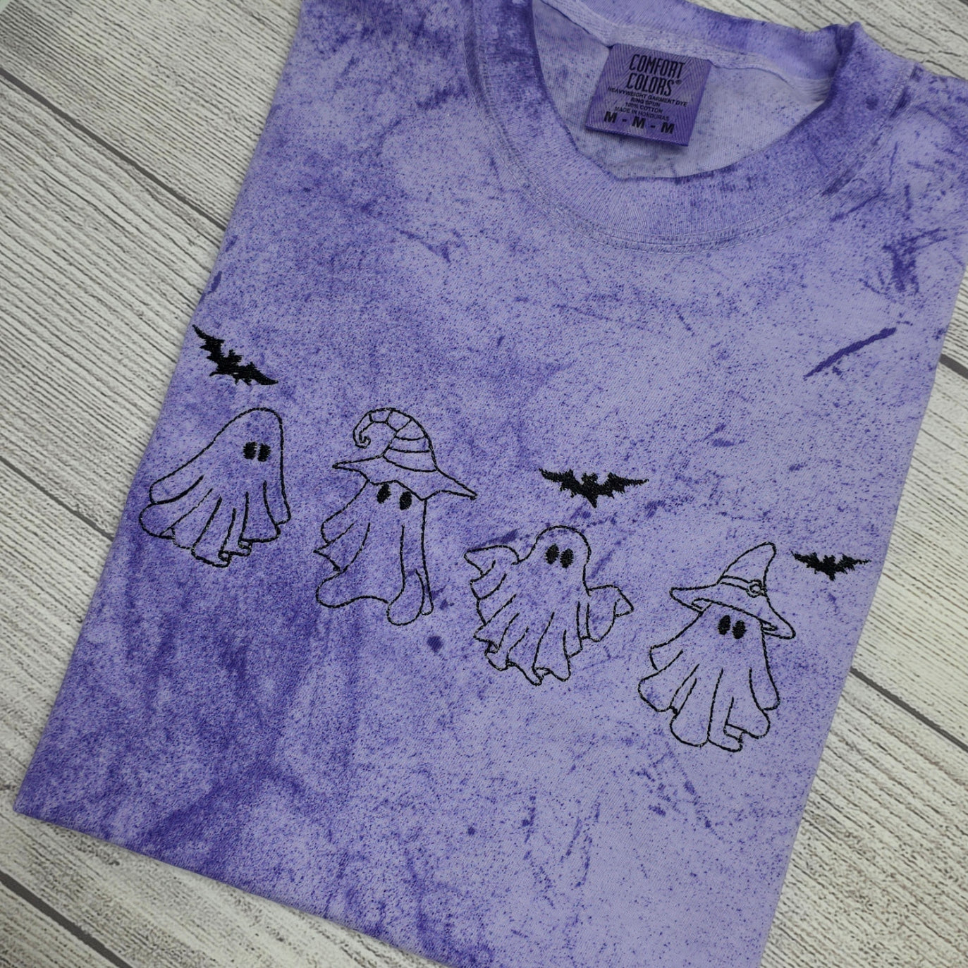 Ghost Halloween Tie Dye Comfort Color Shirt