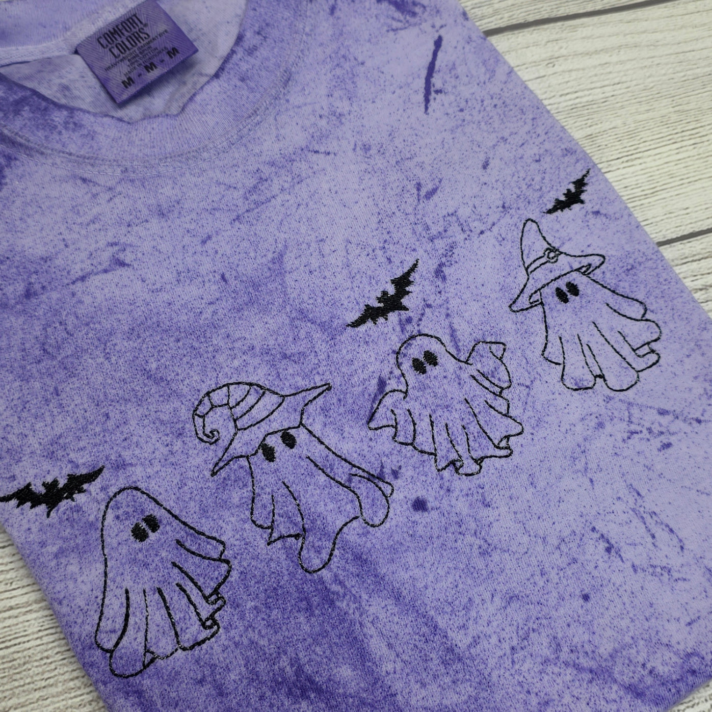 Ghost Halloween Tie Dye Comfort Color Shirt