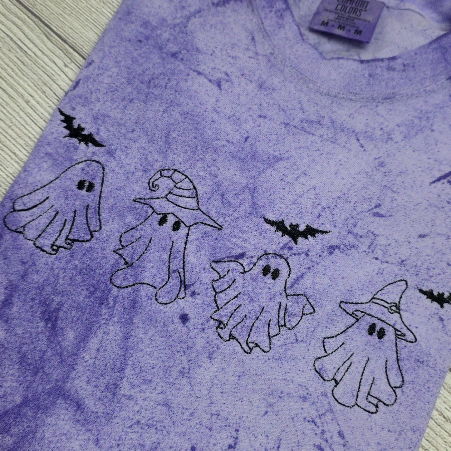 Ghost Halloween Tie Dye Comfort Color Shirt