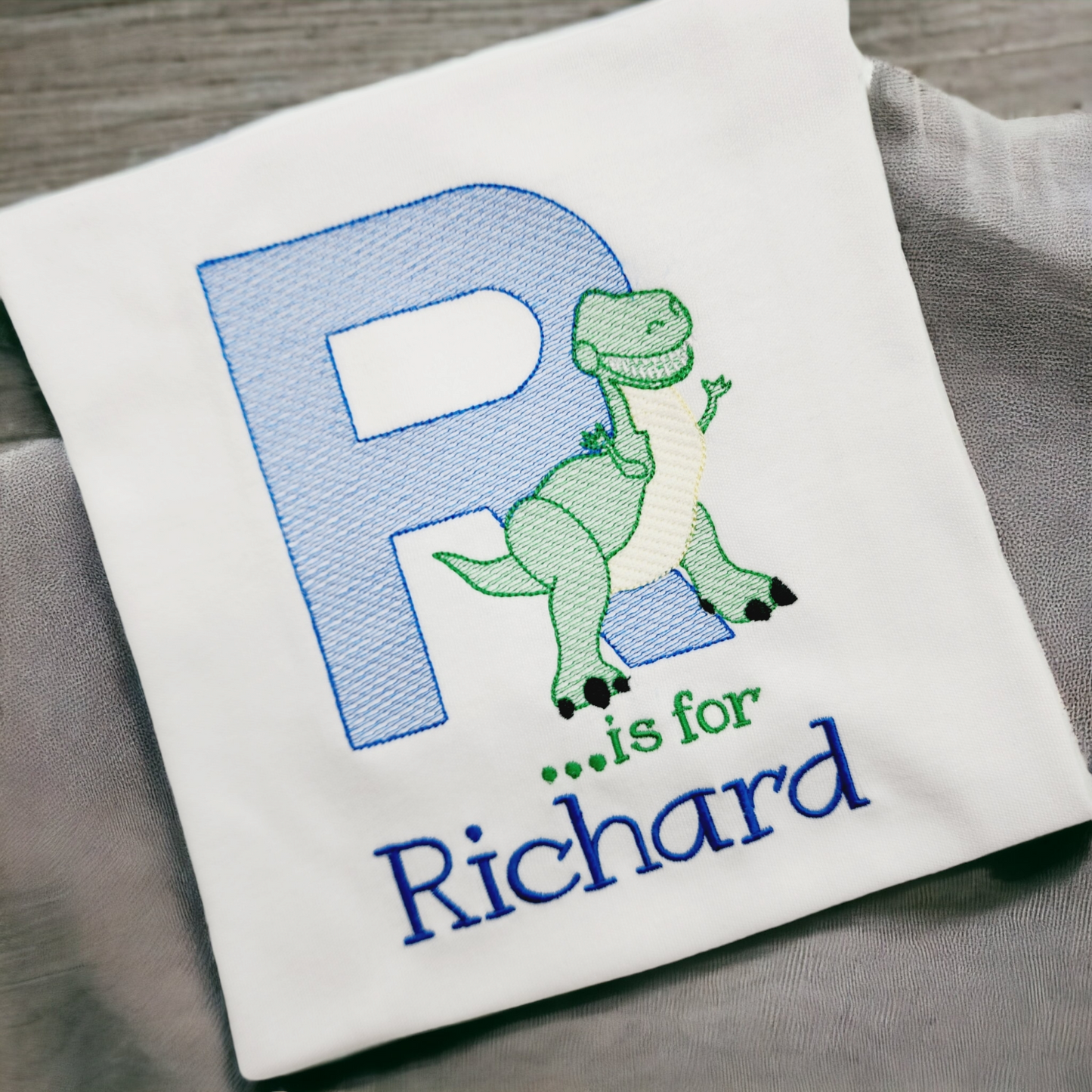 Alphabet  Inspired Shirt for Boys Personalized