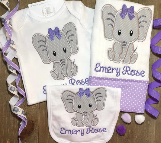 Elephant Personalized Design For Girls