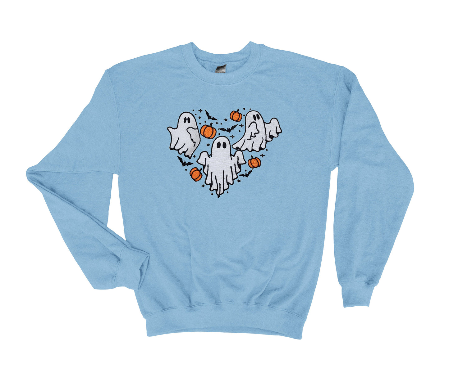 CUTE GHOSTS Halloween Embroidered Sweatshirt, Fall Sweatshirt, Ghost