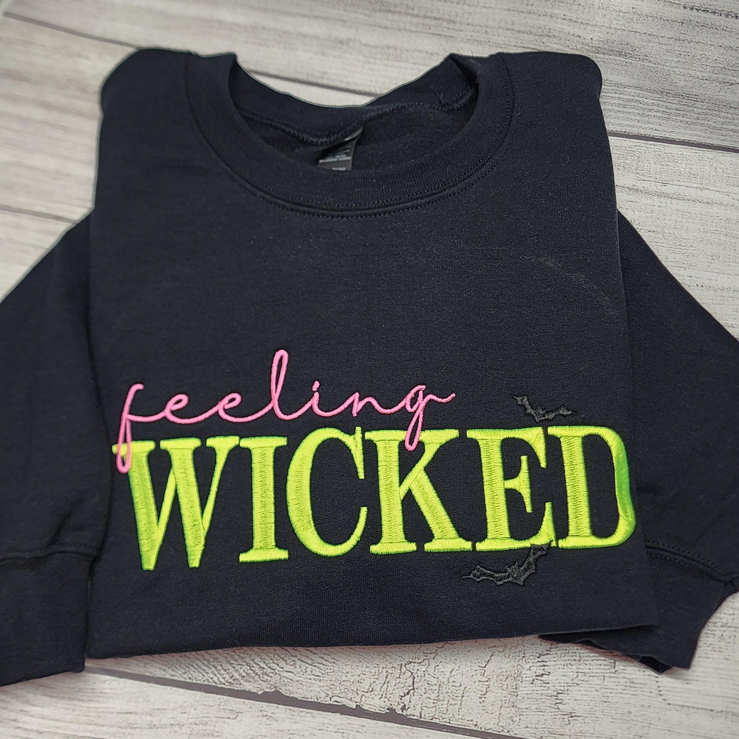 Feeling Wicked Halloween Embroidered Sweatshirt