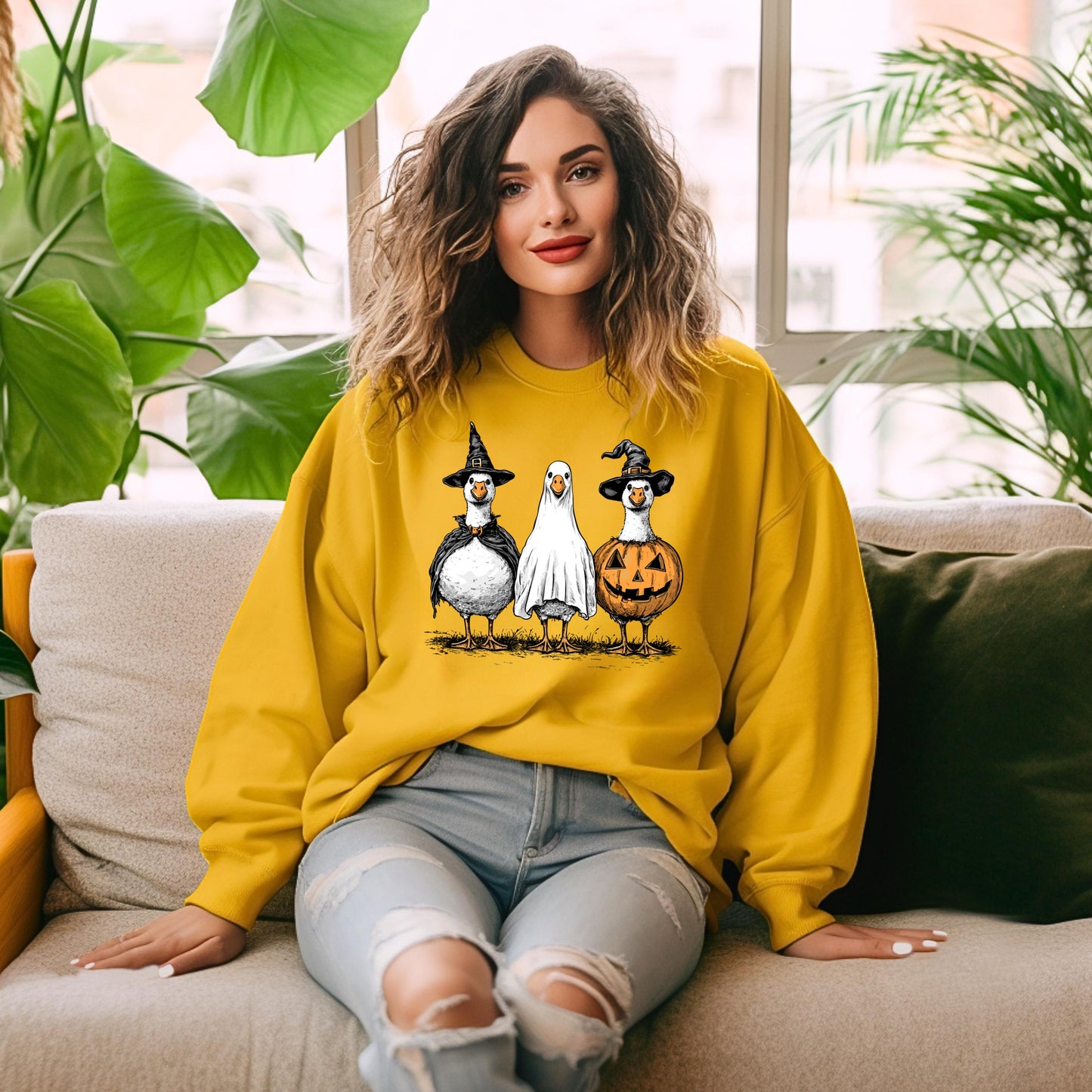 Goose Halloween Sweatshirt, Boo Halloween