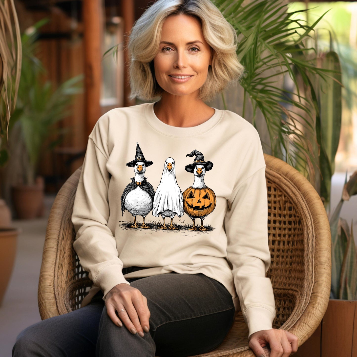 Goose Halloween Sweatshirt, Boo Halloween