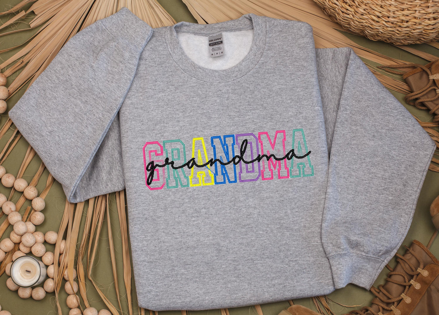 GRANDMA Embroidered Sweatshirt, Gift