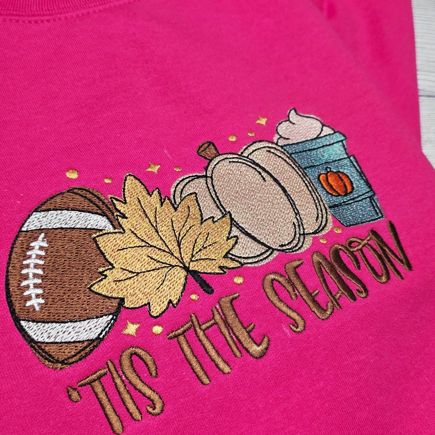 Fall Tis the Season Embroidered Sweatshirt