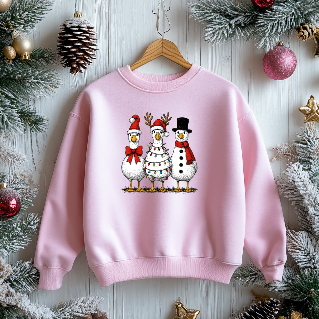 Vintage Christmas Goose Sweatshirt