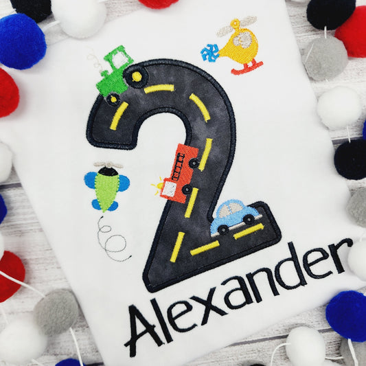 Cars Birthday Shirt Personalized