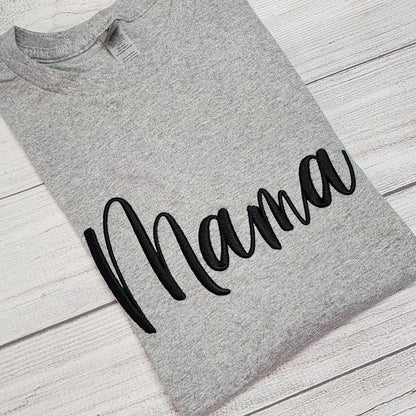 3D Puff Mama Embroidery T-Shirt