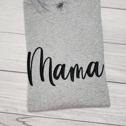 3D Puff Mama Embroidery T-Shirt