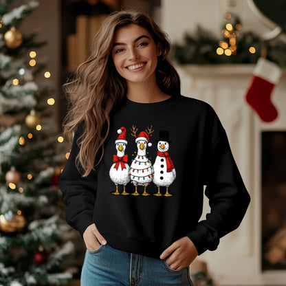 Vintage Christmas Goose Sweatshirt