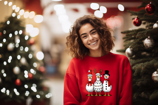 Vintage Christmas Goose Sweatshirt