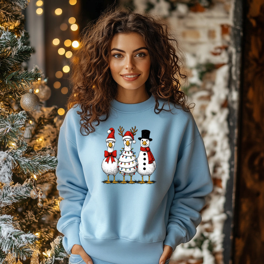 Vintage Christmas Goose Sweatshirt