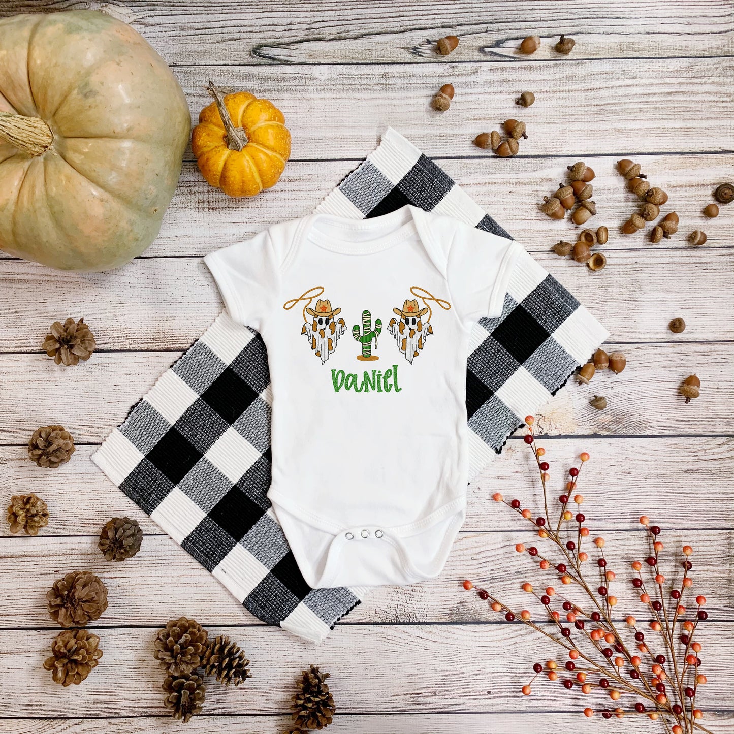 Spooky Cowboys Halloween Shirt for Kids