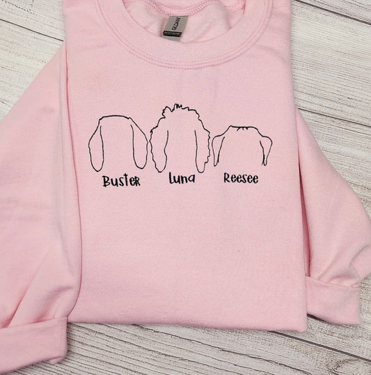 DOG EARS Sweatshirt Personalized