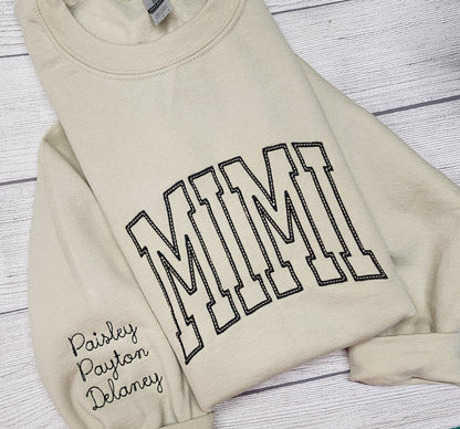 Personalized MIMI Sweatshirt, Grandma Gift