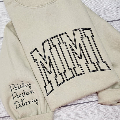 Personalized MIMI Sweatshirt, Grandma Gift