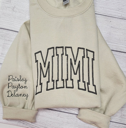 Personalized MIMI Sweatshirt, Grandma Gift