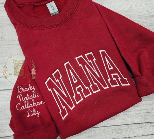 Personalized NANA Sweatshirt, Grandma Gift
