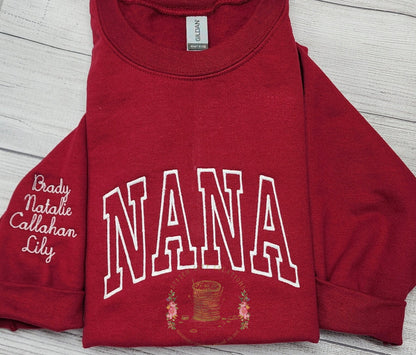 Personalized NANA Sweatshirt, Grandma Gift