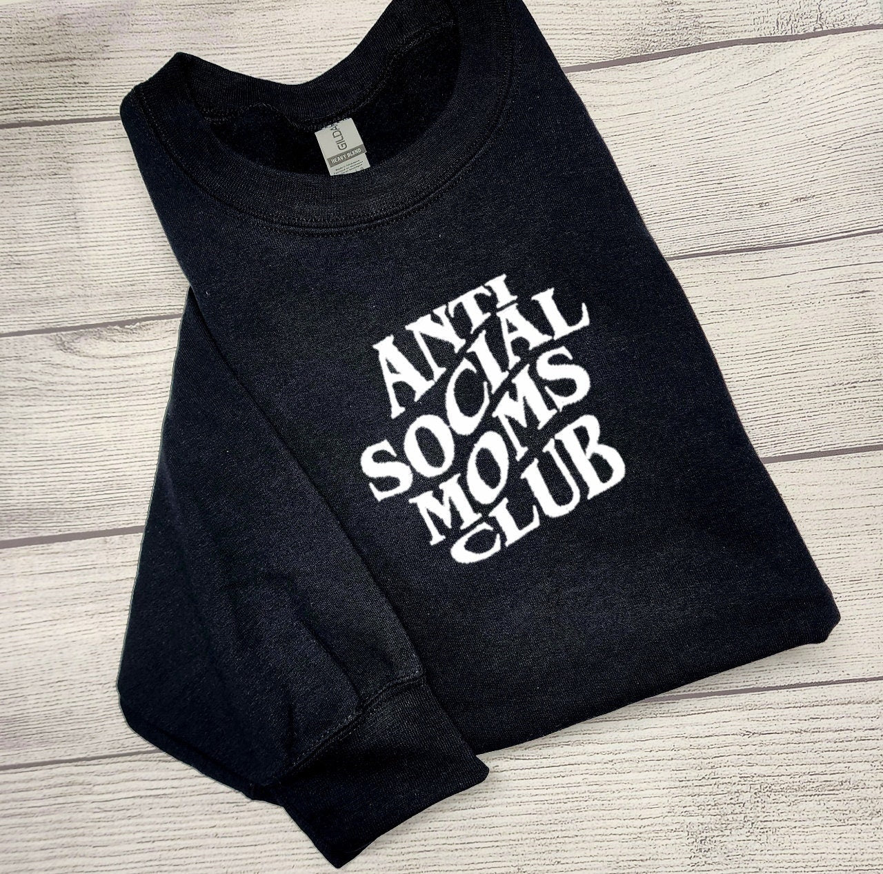 Anti Social Moms Club Sweatshirt Embroidered