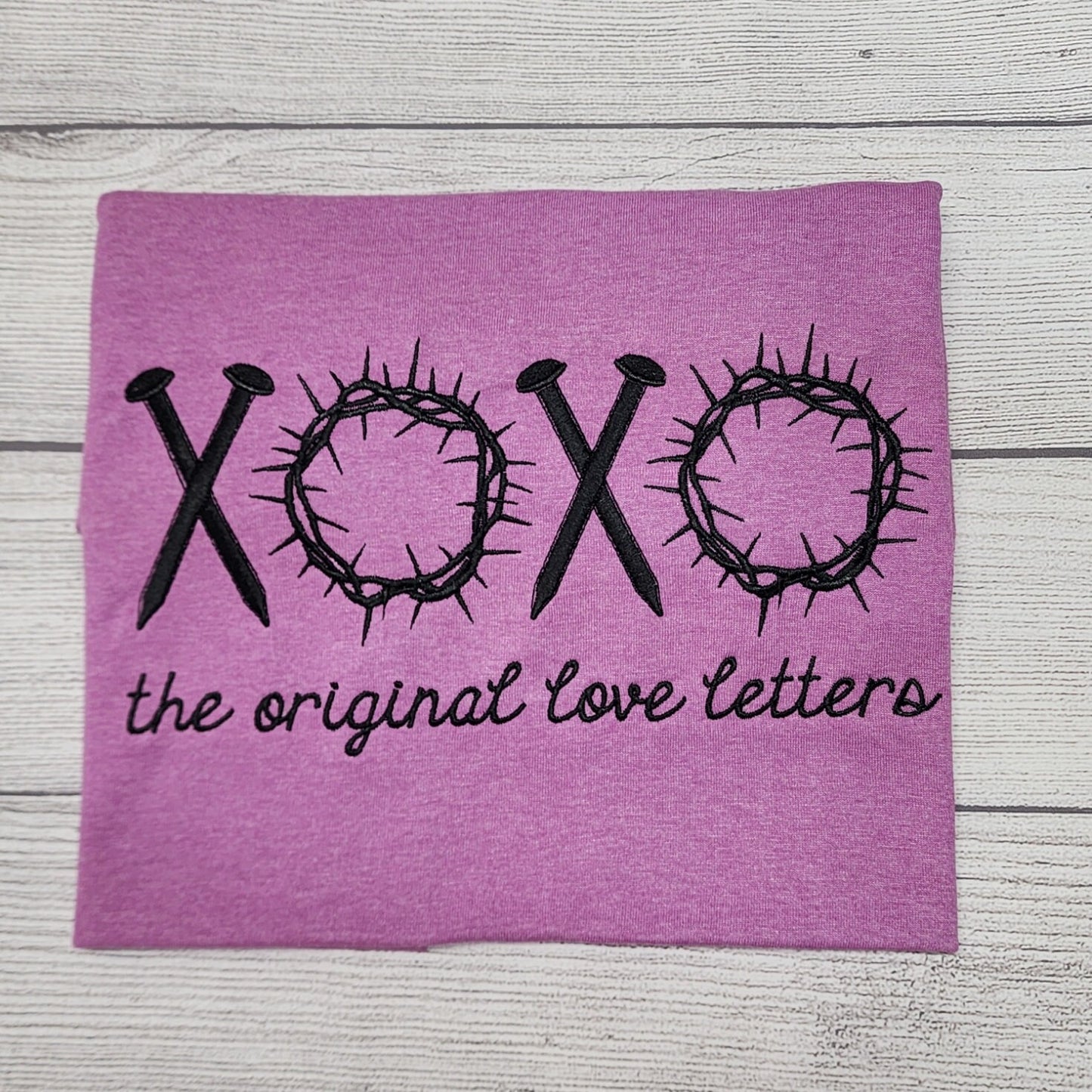 XOXO The Original Love Letters Embroidery T-Shirt