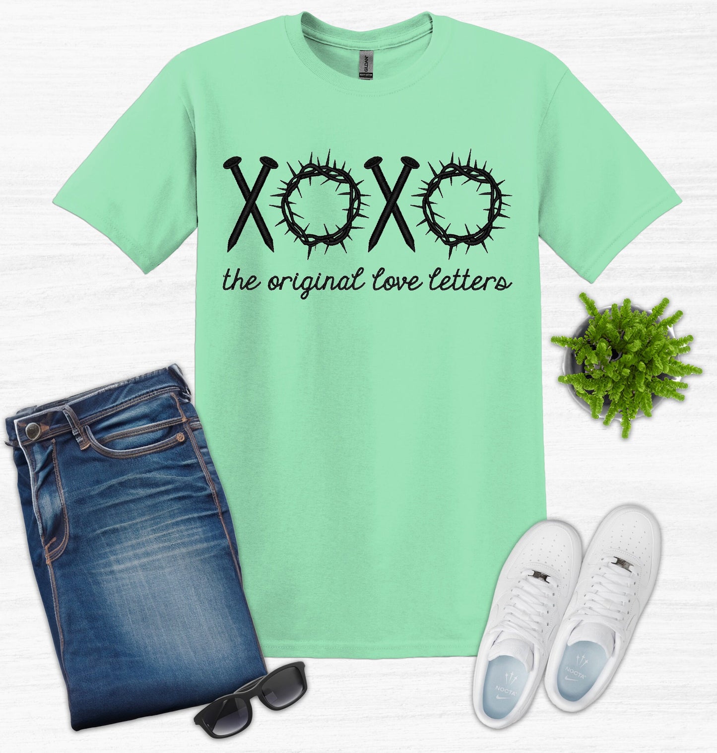 XOXO The Original Love Letters Embroidery T-Shirt
