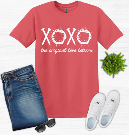 XOXO The Original Love Letters Embroidery T-Shirt