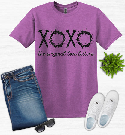 XOXO The Original Love Letters Embroidery T-Shirt