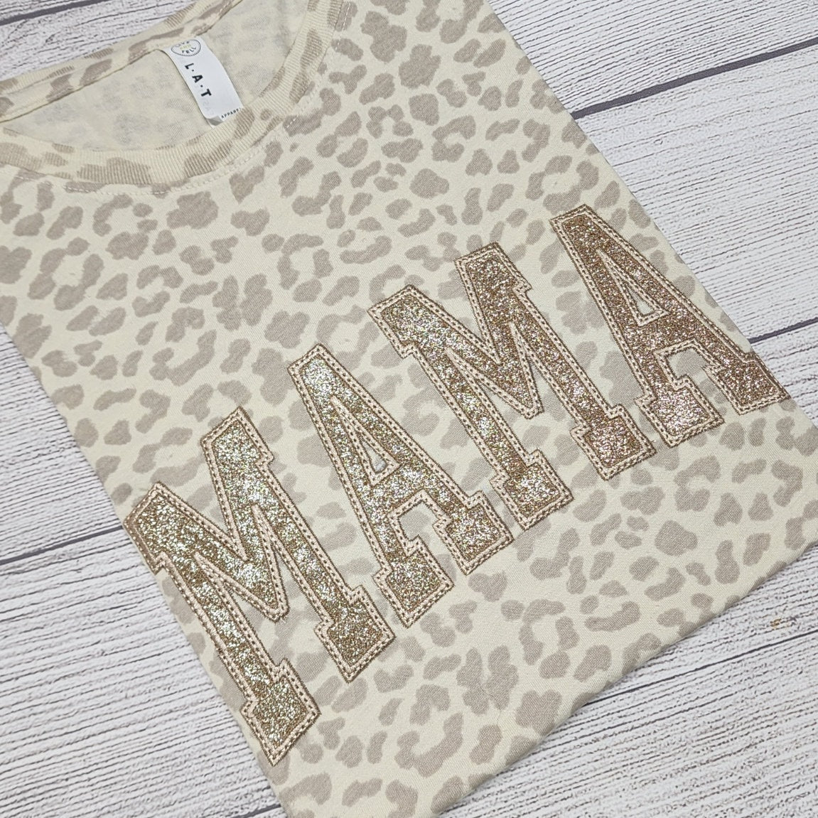 MAMA T-Shirt, Leopard Pattern Shirt