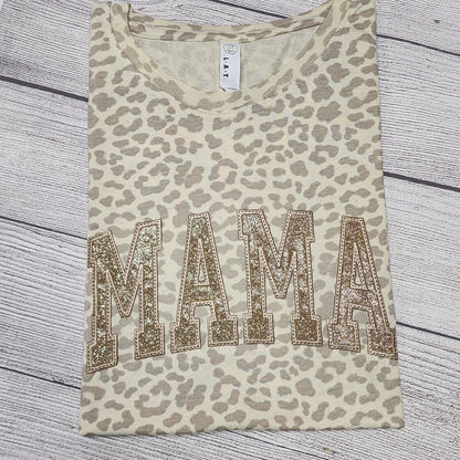 MAMA T-Shirt, Leopard Pattern Shirt