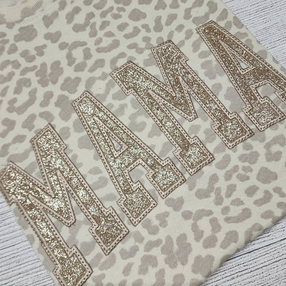 MAMA T-Shirt, Leopard Pattern Shirt