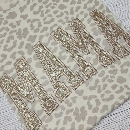 MAMA T-Shirt, Leopard Pattern Shirt