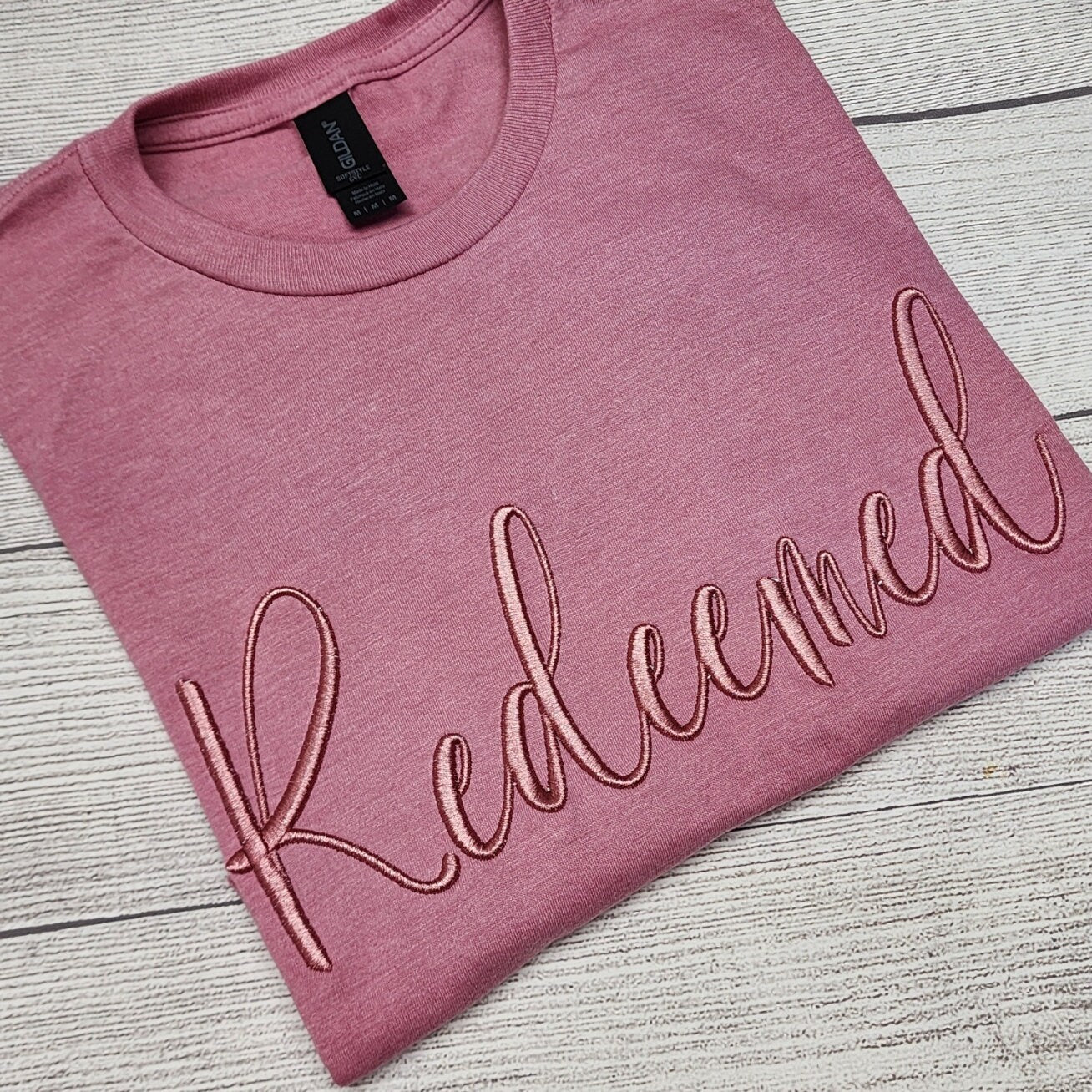 Redeemed 3D Puff Embroidery T-Shirt