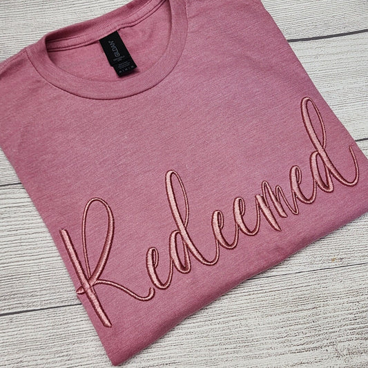 Redeemed 3D Puff Embroidery T-Shirt