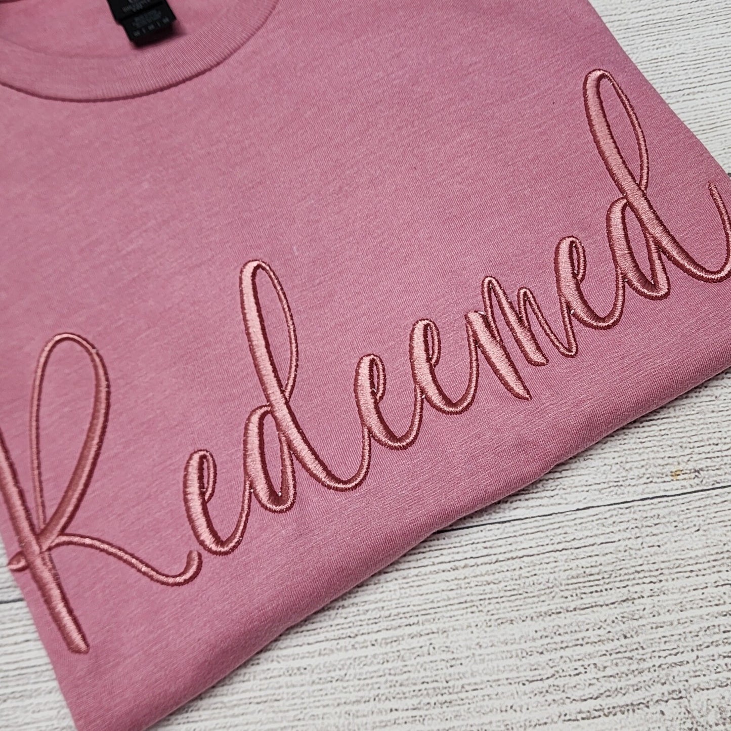 Redeemed 3D Puff Embroidery T-Shirt