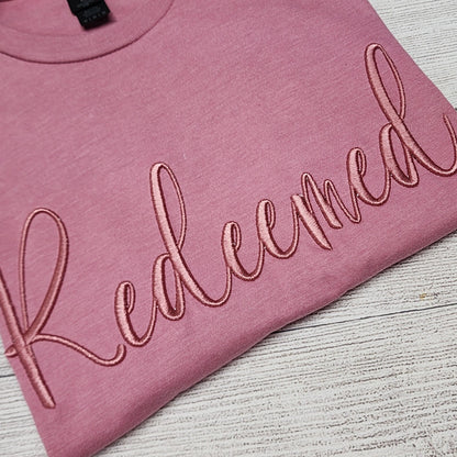 Redeemed 3D Puff Embroidery T-Shirt