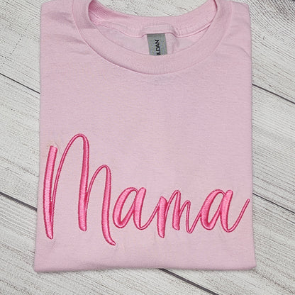 3D Puff Mama Embroidery T-Shirt or Sweatshirt