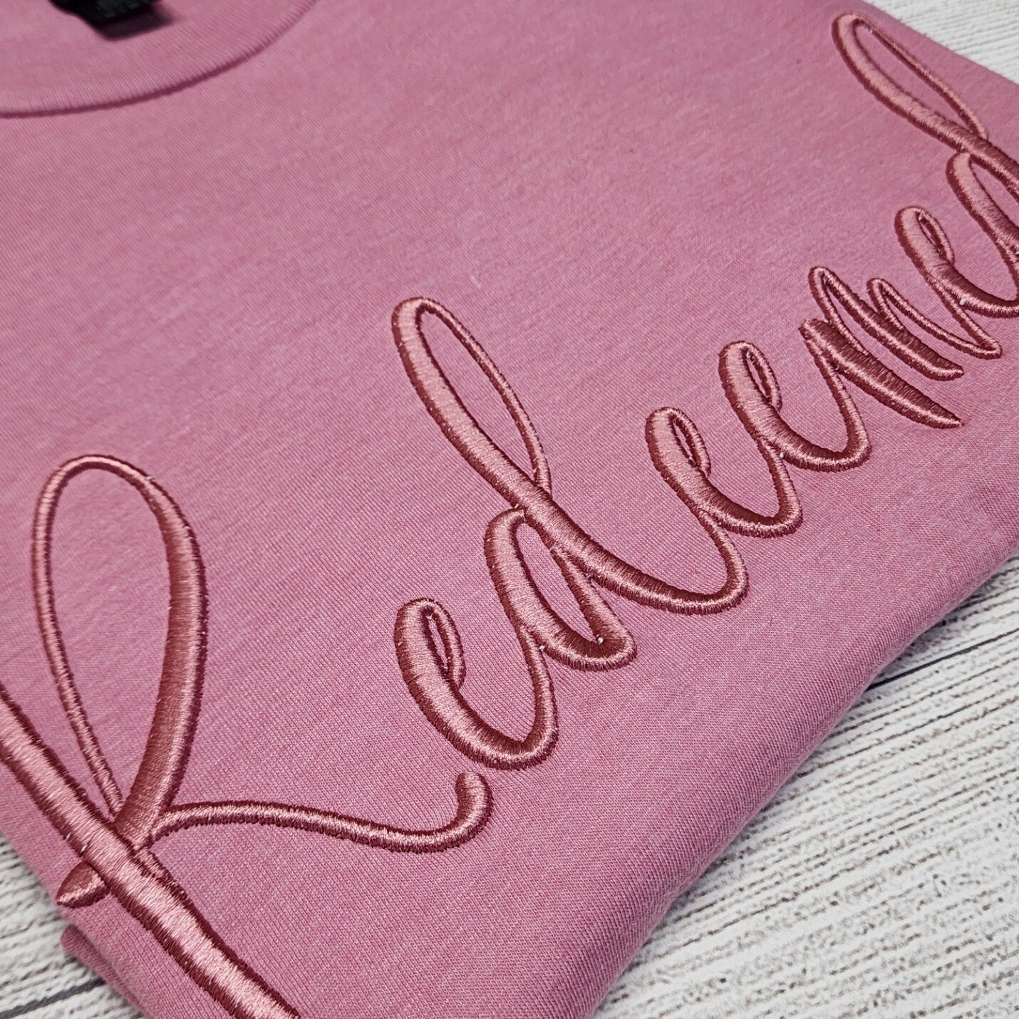 Redeemed 3D Puff Embroidery T-Shirt