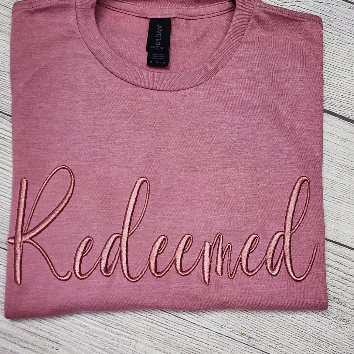 Redeemed 3D Puff Embroidery T-Shirt