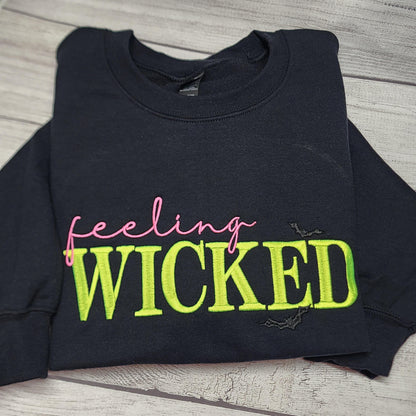 Feeling Wicked Halloween Embroidered Sweatshirt