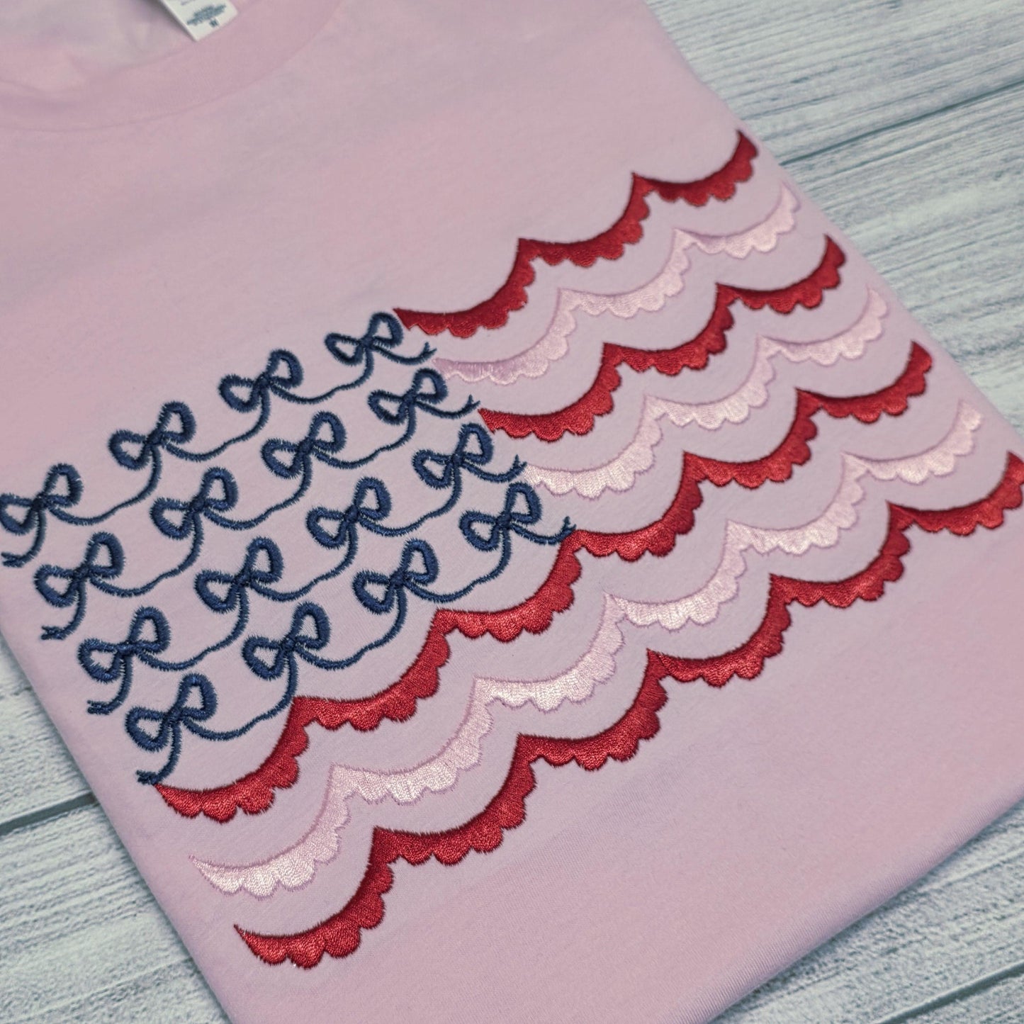 4th of July USA Flag Embroidered Shirt